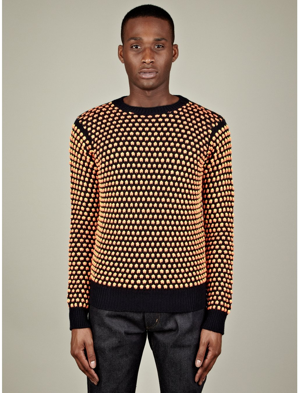 Paul Smith Bobbled Neon Crew Neck Jumper in Yellow for Men | Lyst