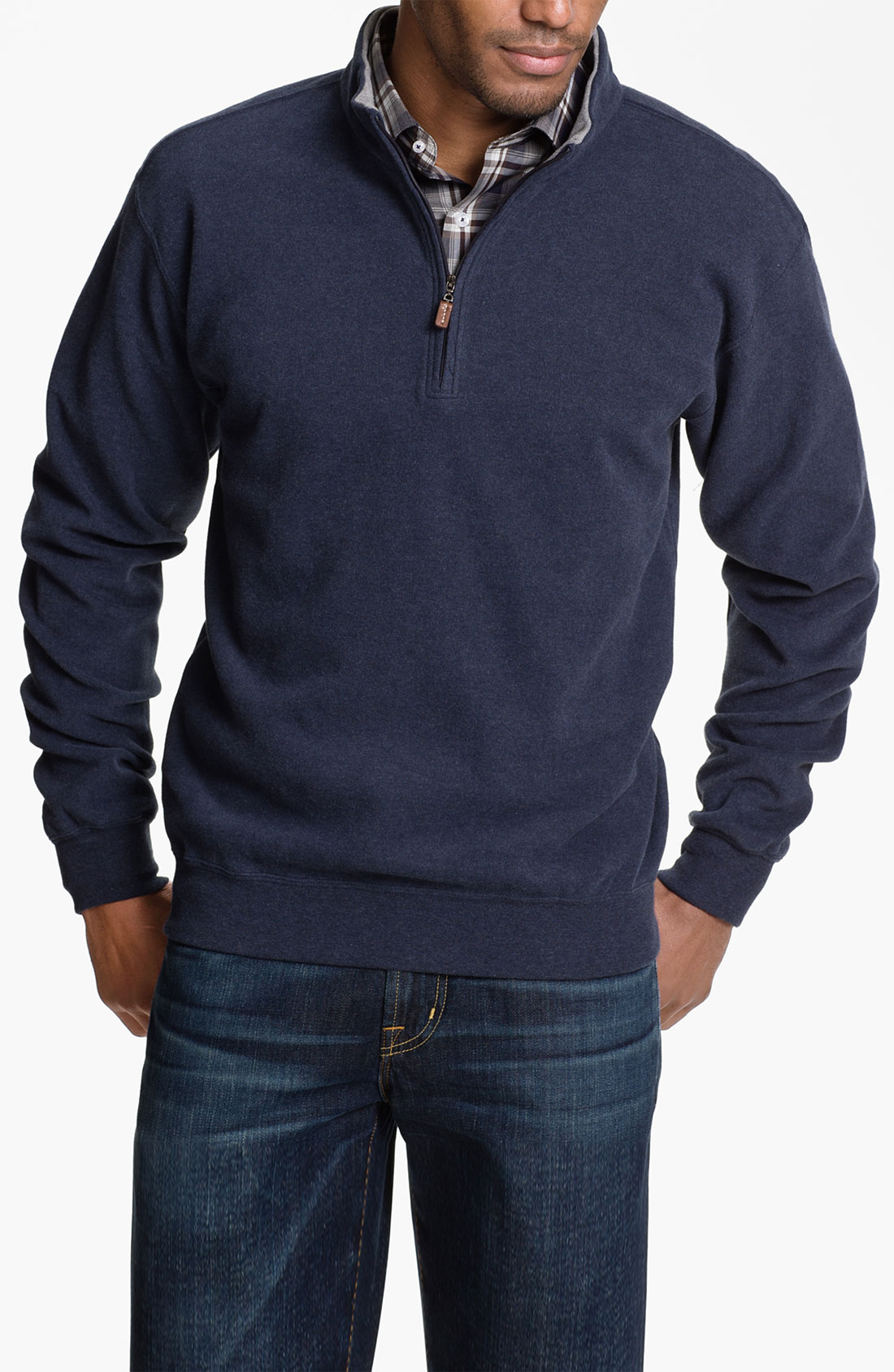 Peter Millar Quarter Zip Pullover in Blue for Men (sport navy) | Lyst
