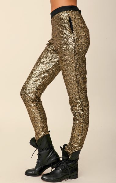 Stylestalker Goldfinger Sequin Pant in Gold (gold sequin) | Lyst