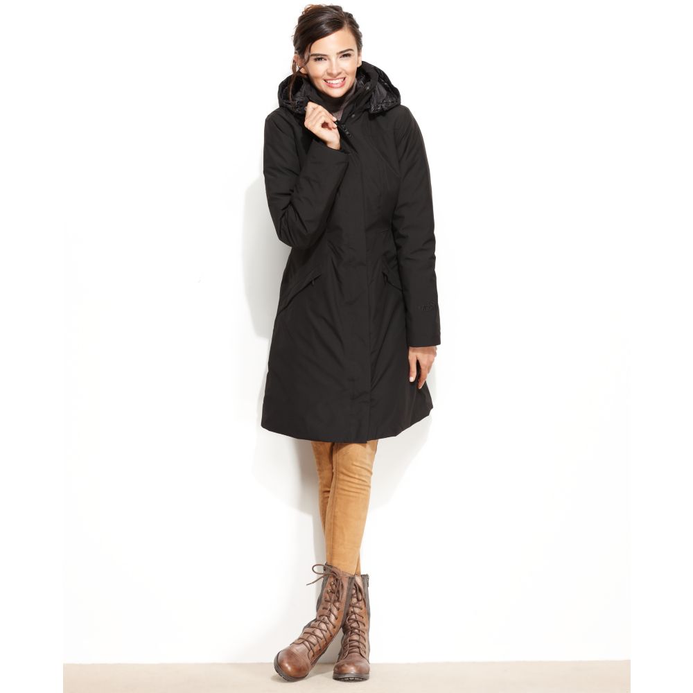 The north face Suzanne Triclimate Trench Hooded in Black | Lyst