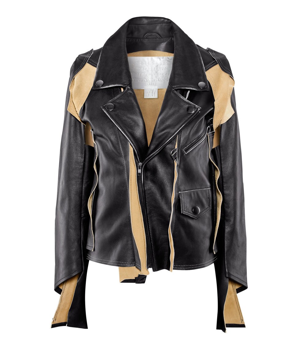 Lyst - H&M Leather Jacket in Black