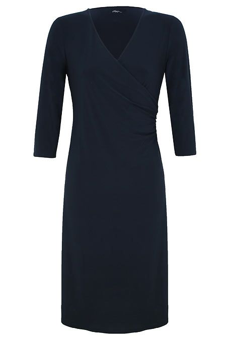 Dash Wrap Front Jersey Dress in Blue (grey) | Lyst