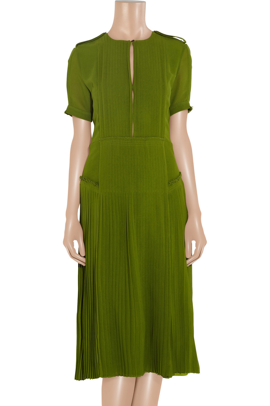 Lyst Burberry prorsum Kinga Dress in Green