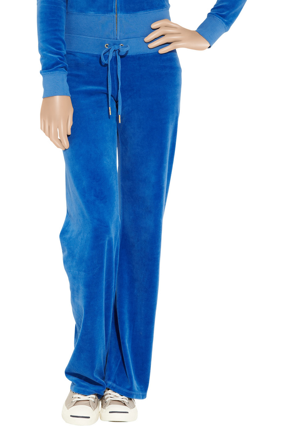 Lyst - Juicy couture Embellished Velour Track Pants in Blue