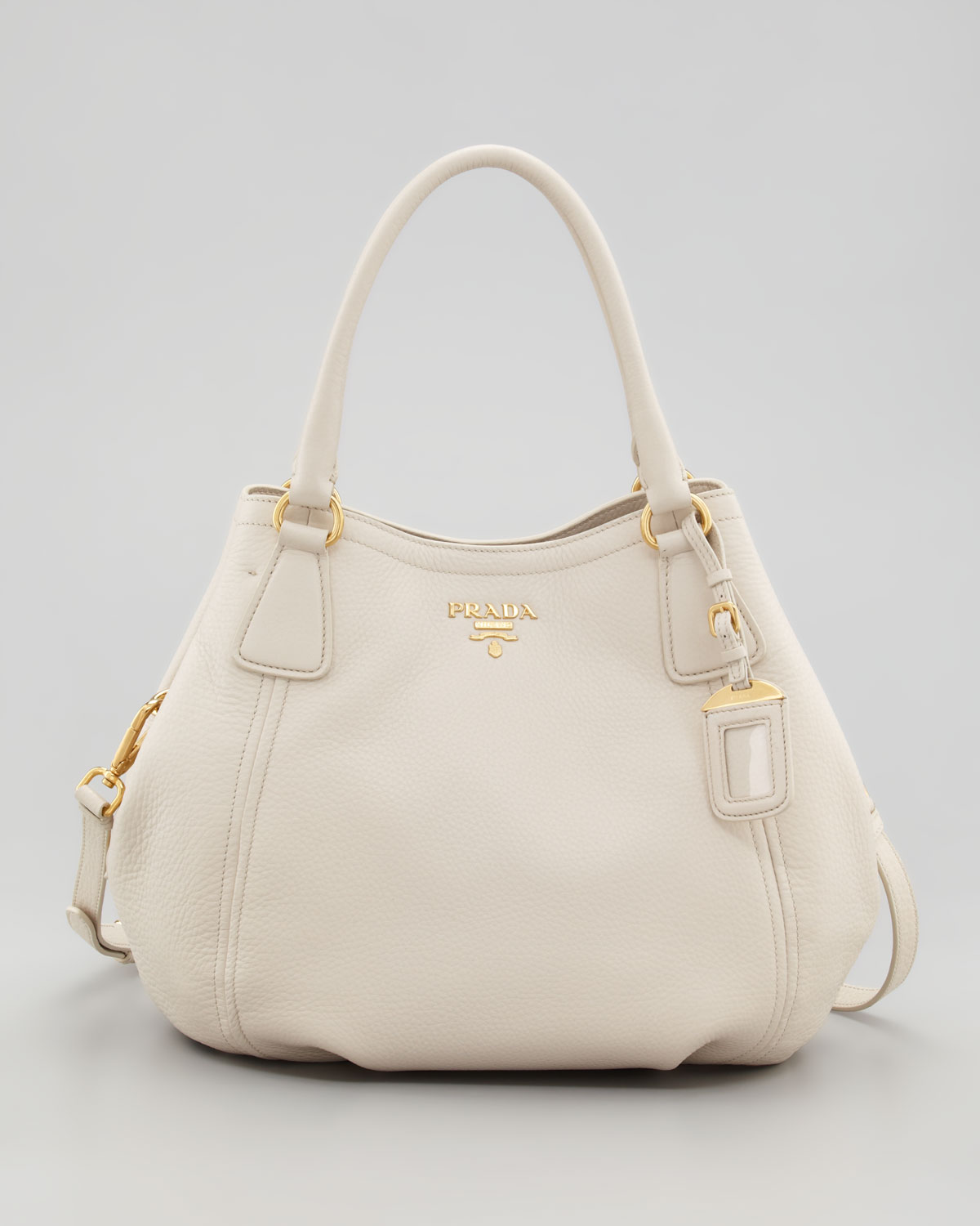 Lyst Prada Daino Medium Tote Talco In White Gallery