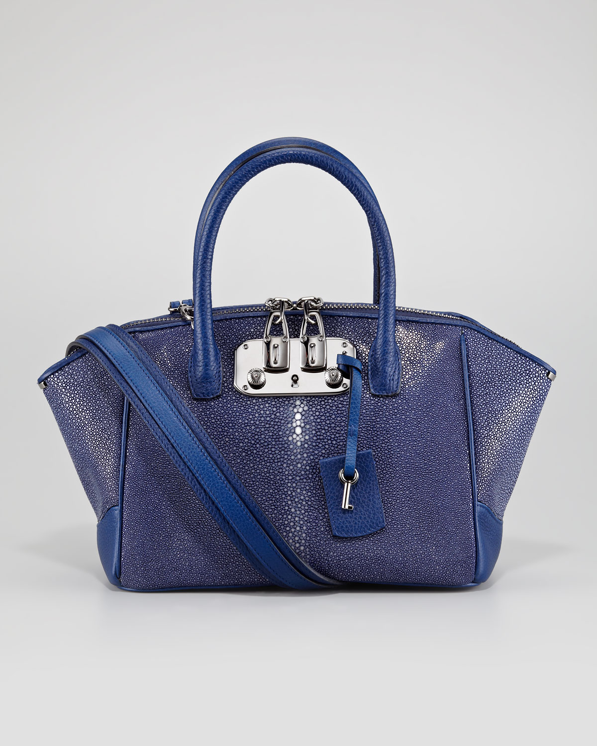 Vbh Brera Stingray Satchel Bag Midnight in Blue Lyst