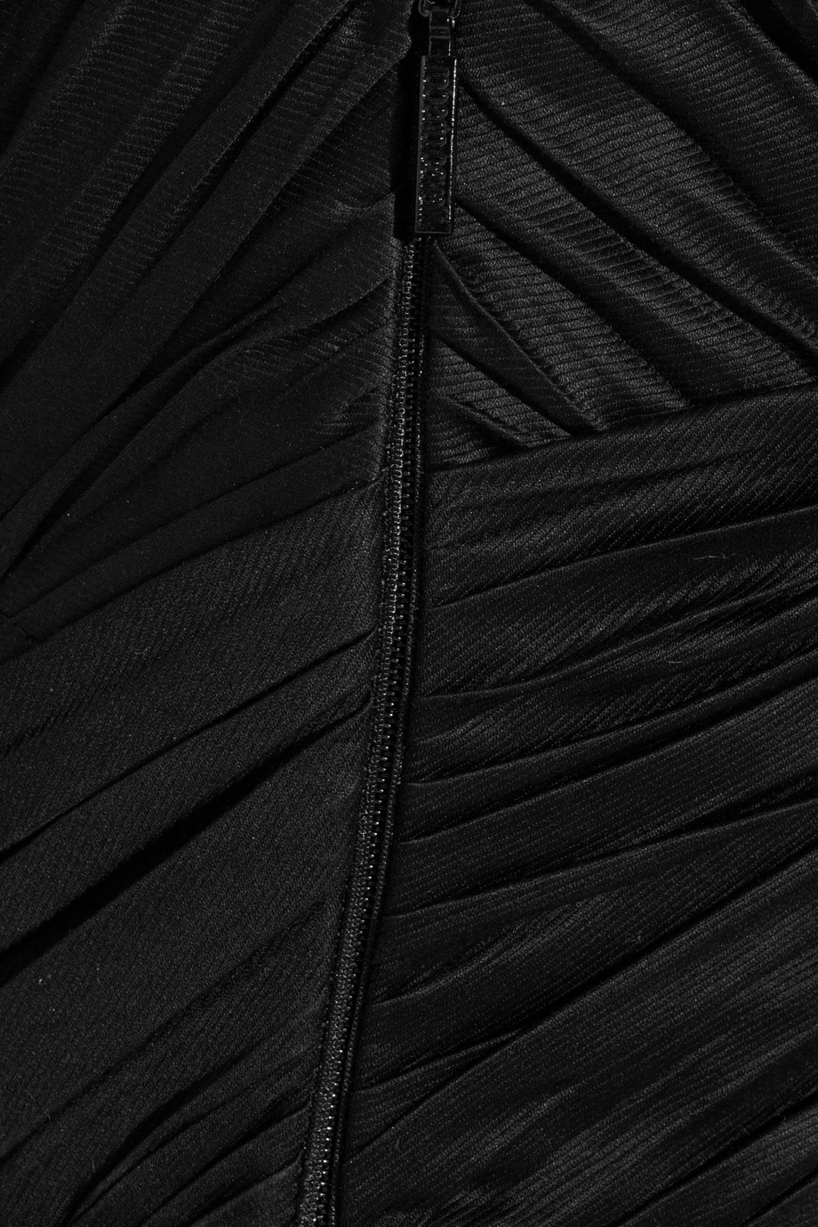 Lyst - Roberto Cavalli Pleated Cotton-blend Dress in Black