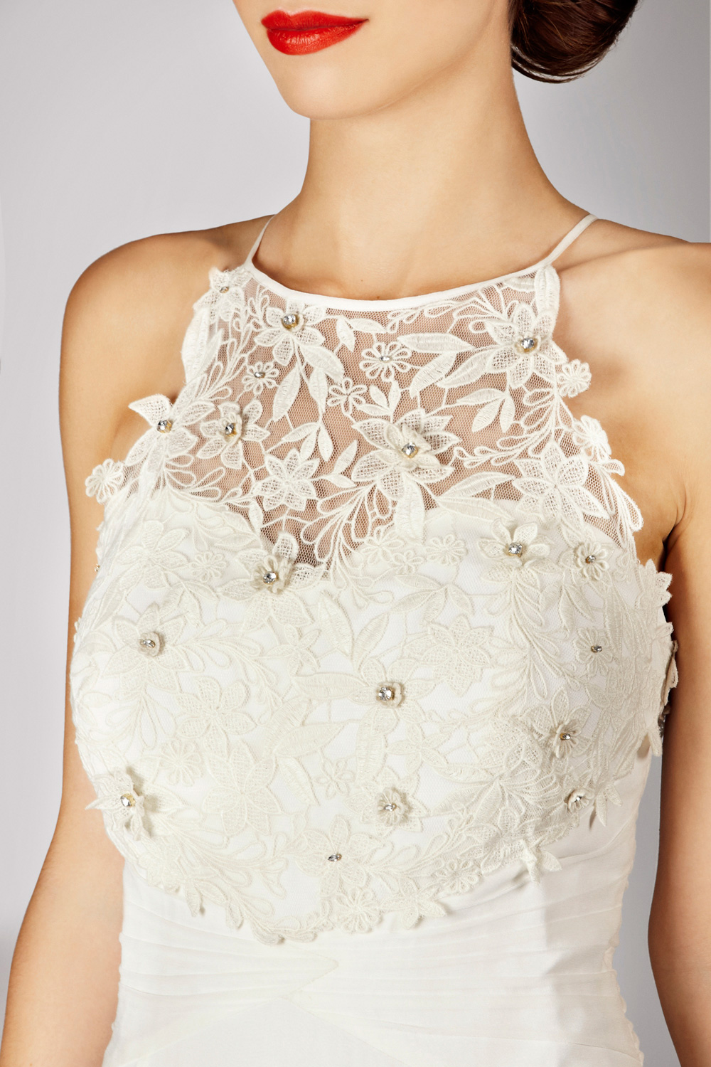 Coast Lana Lace Maxi Dress in Red | Lyst