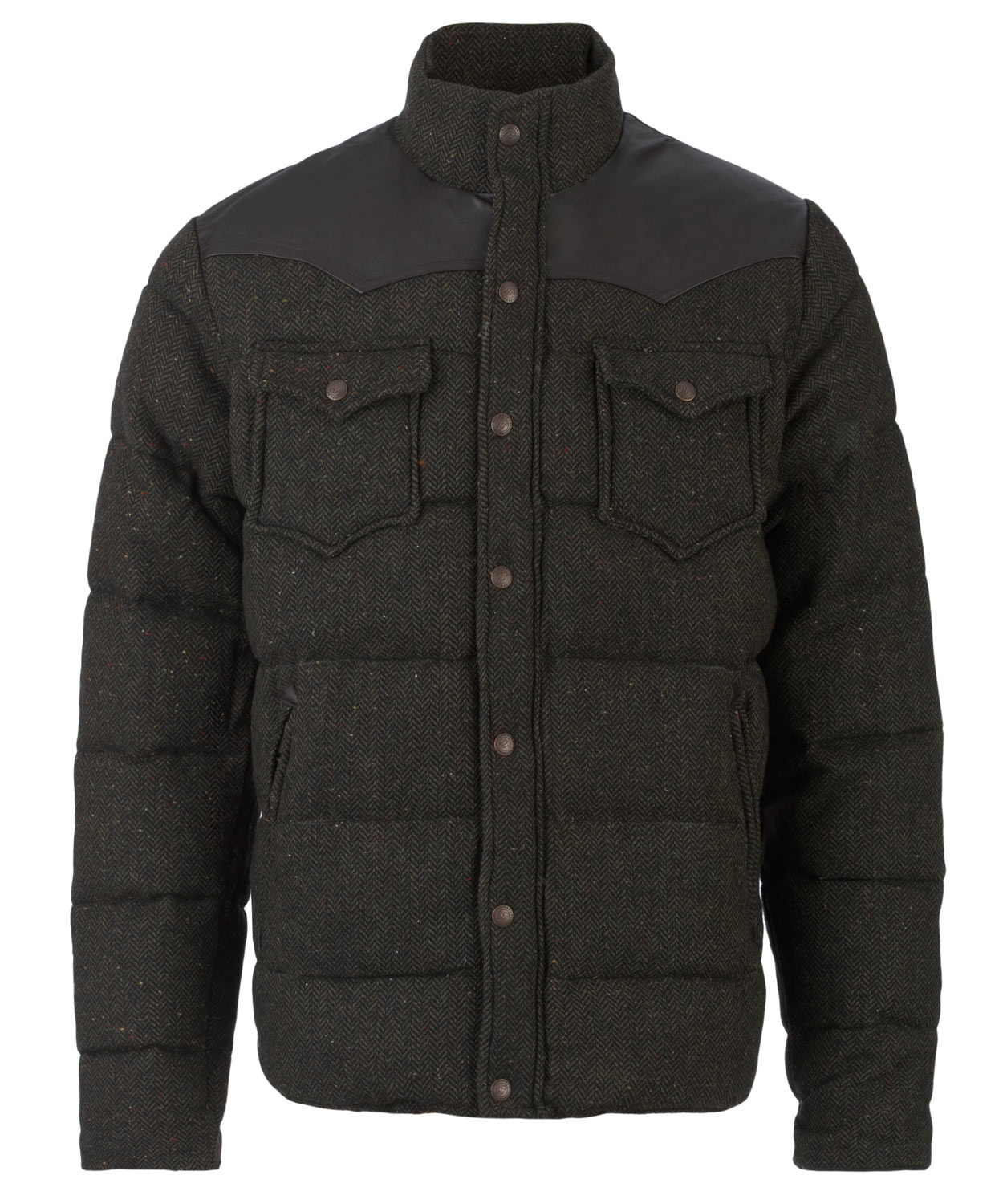 Lyst Penfield Dark Green Stapleton Quilted Tweed Jacket in Green for Men