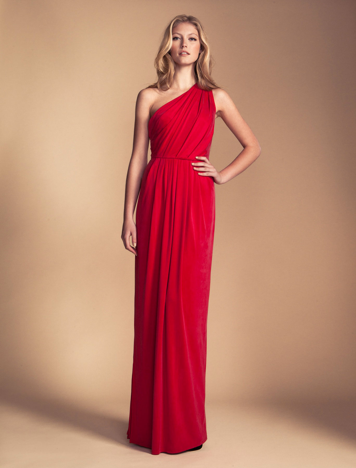 Lyst - Temperley london Long Annabelle Jersey Dress in Red