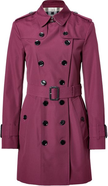 Burberry Boysenberry Technical Cottonblend Queensbury Trench Coat in ...