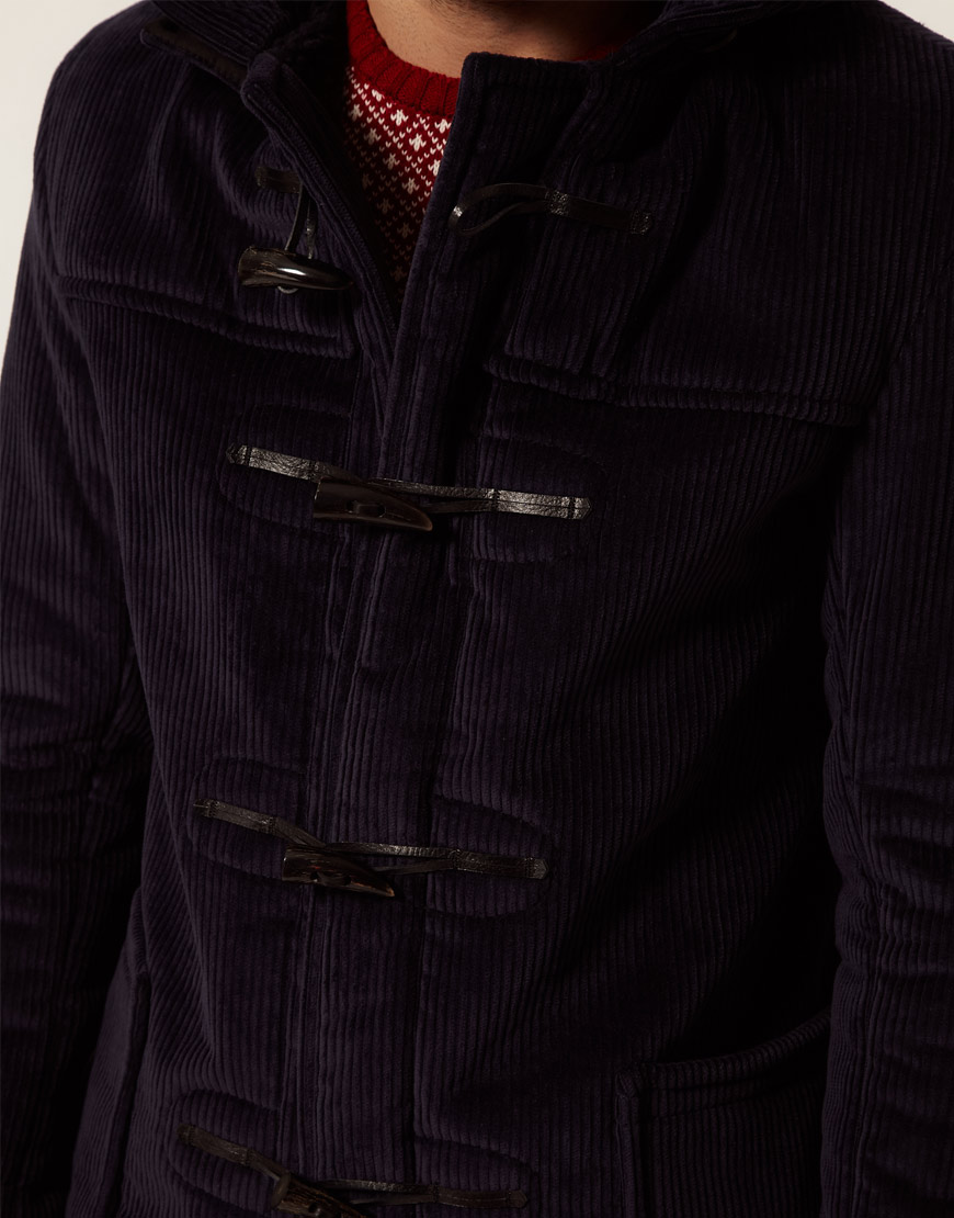 Lyst Gloverall Made Inn England S Archive Jumbo Cord Duffle Coat in