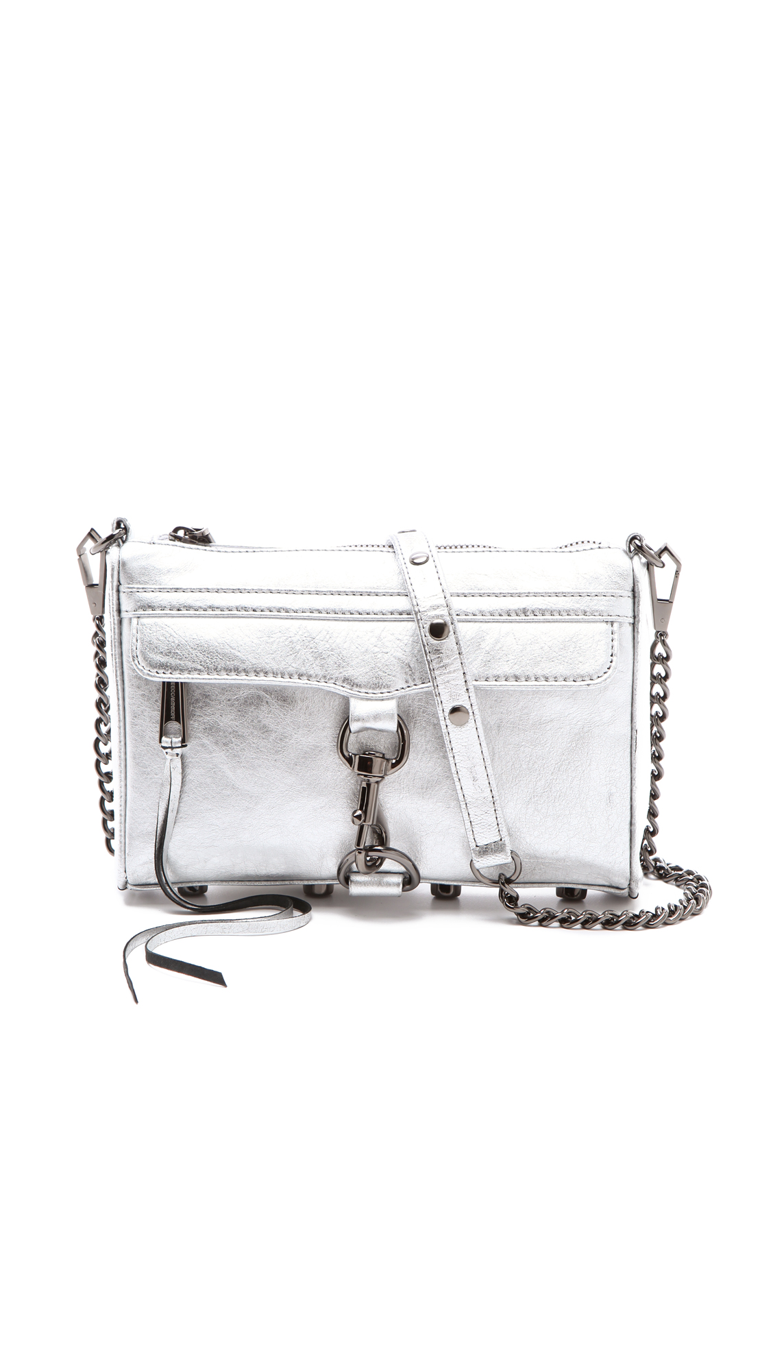 Lyst - Rebecca Minkoff Metallic Mini Mac Bag in Metallic