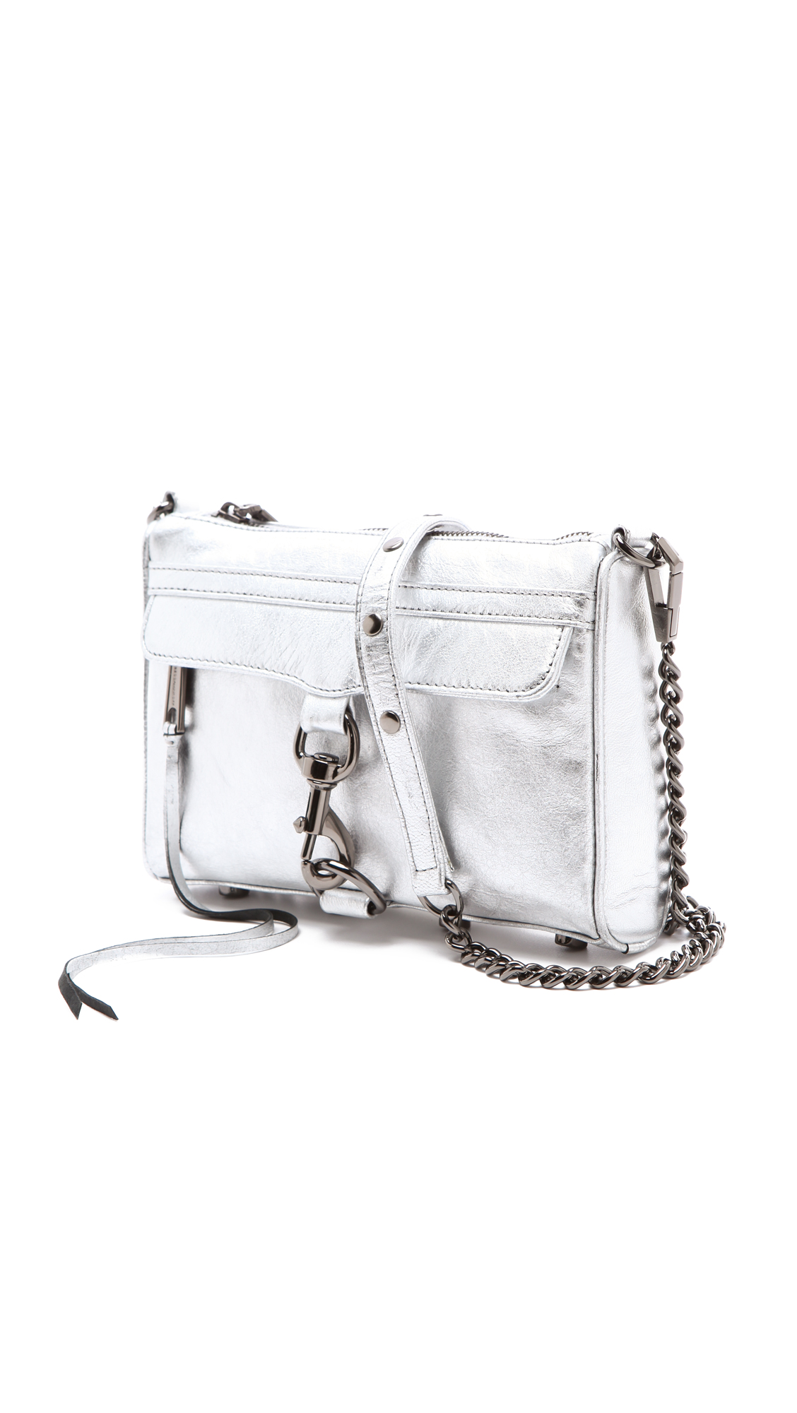 Lyst - Rebecca Minkoff Metallic Mini Mac Bag in Metallic