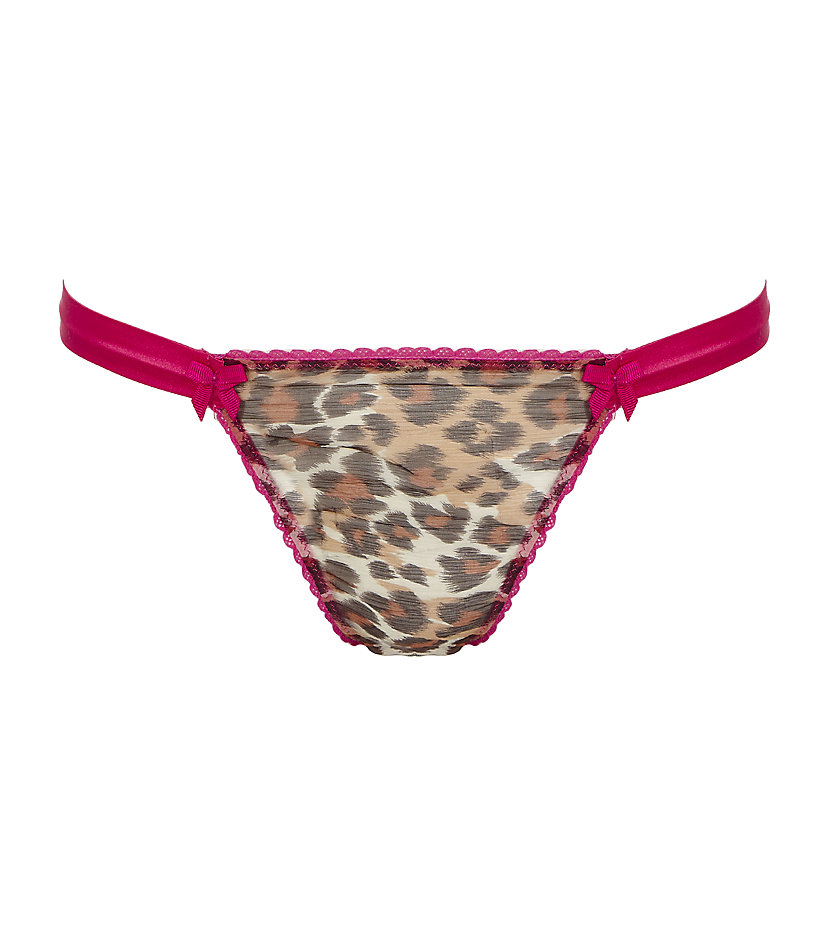 Mimi Holliday By Damaris Cheeky Leopard Print Thong in Pink (leopard ...