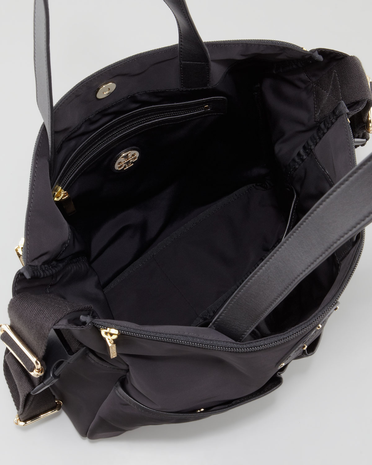 Tory Burch Black Stacked Logo Billy Baby Bag Lyst