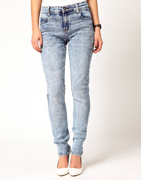 Cheap Monday Tight Light Wash Skinny Jeans in Blue (lightwash) | Lyst