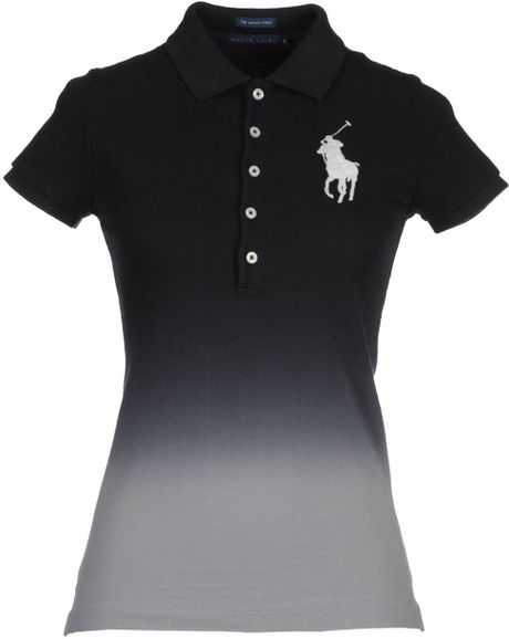 Ralph Lauren Polo Shirt in Black (orange) | Lyst