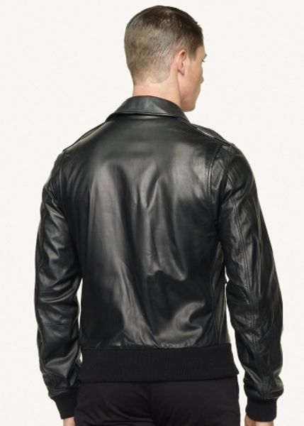 Ralph Lauren Black Label A2 Leather Bomber Jacket in Black for Men | Lyst