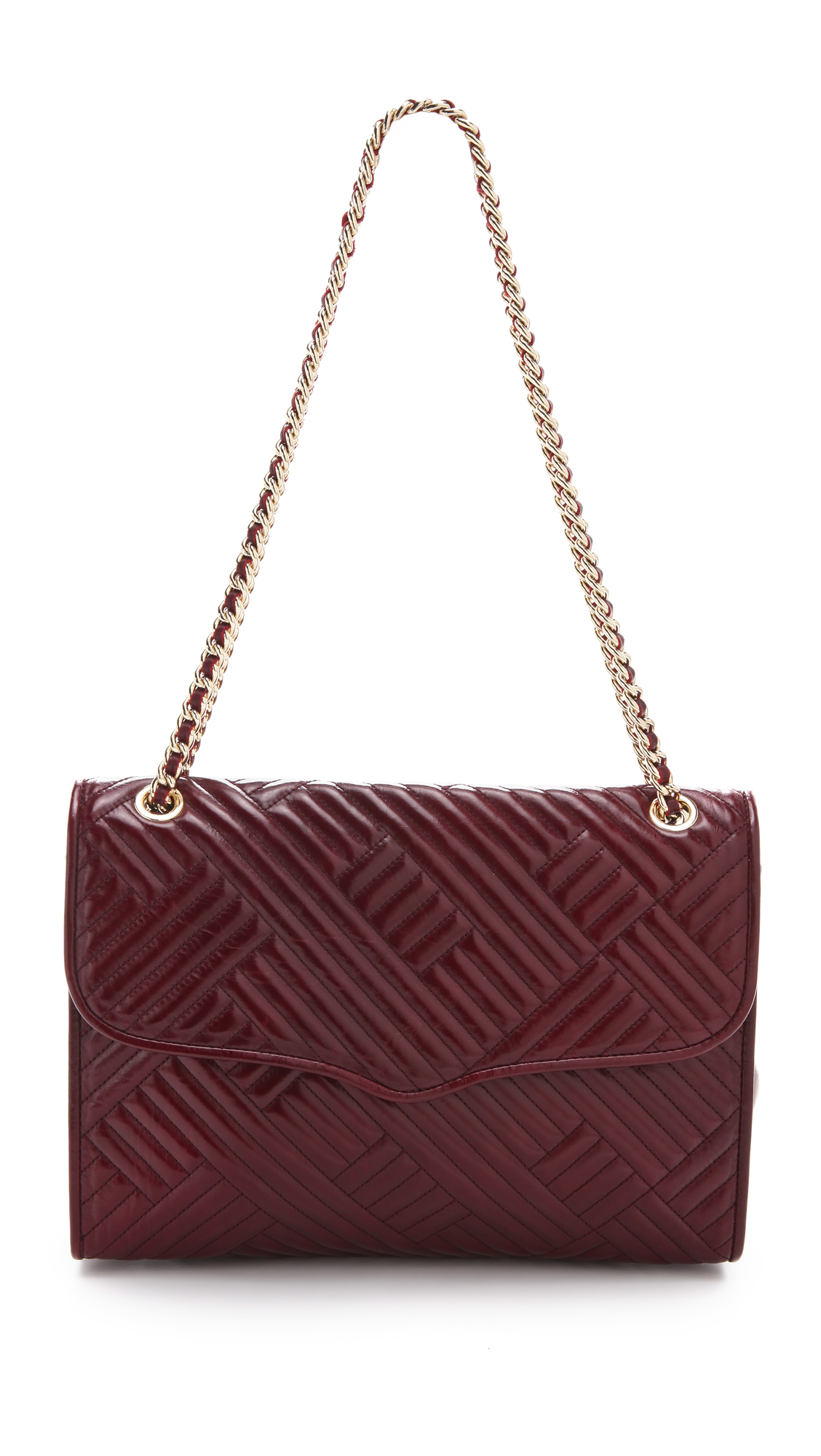 Lyst - Rebecca Minkoff Line Quilted Large Affair Bag in Purple