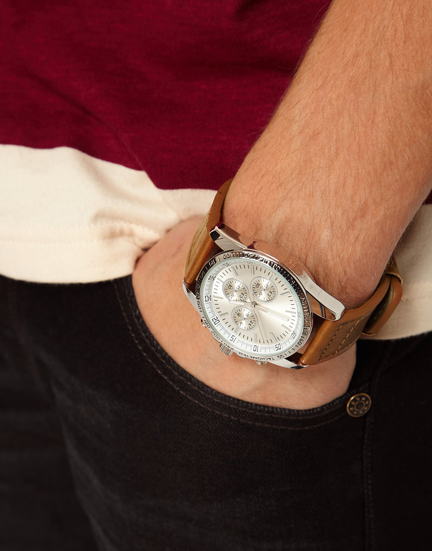 Lyst River Island Small 3 Dials Watch in Brown for Men