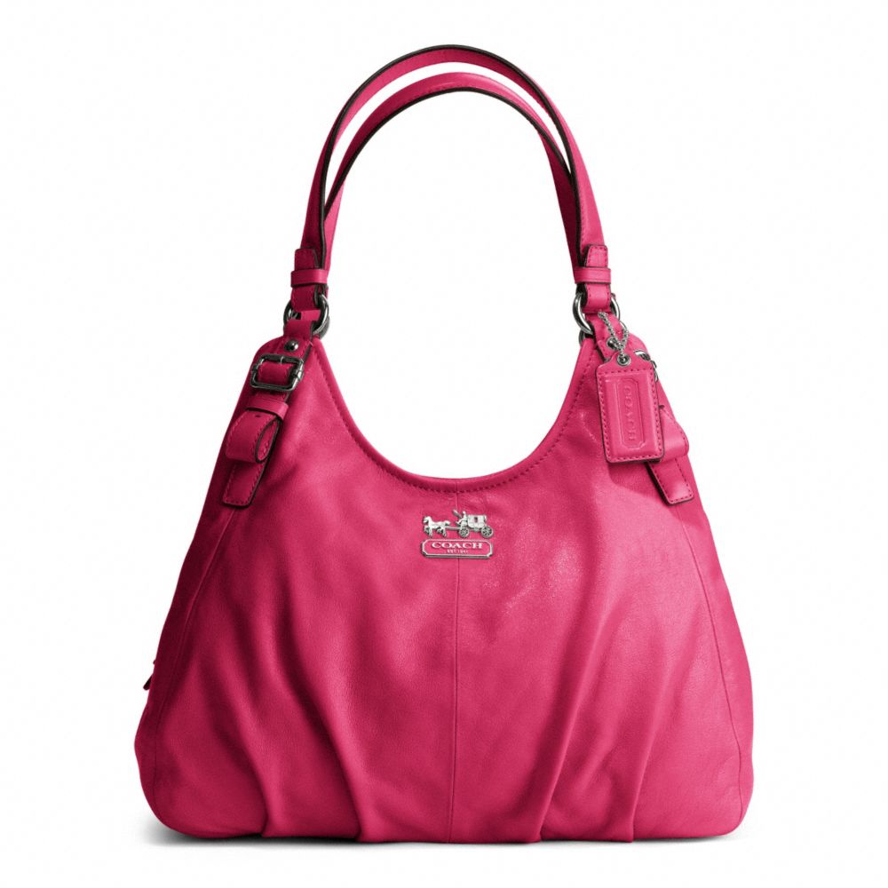 Lyst - Coach Madison Leather Maggie Shoulder Bag in Pink