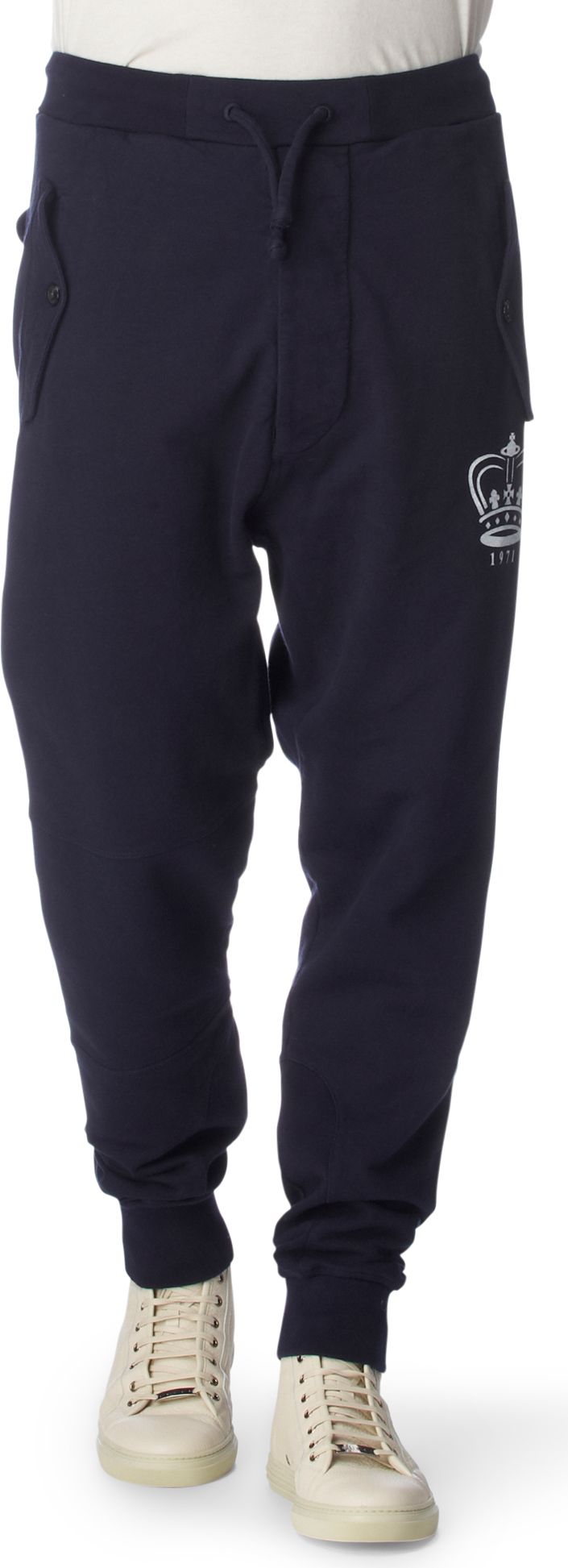 Vivienne Westwood Crown Logo Jogging Bottoms in Blue for Men (navy) | Lyst