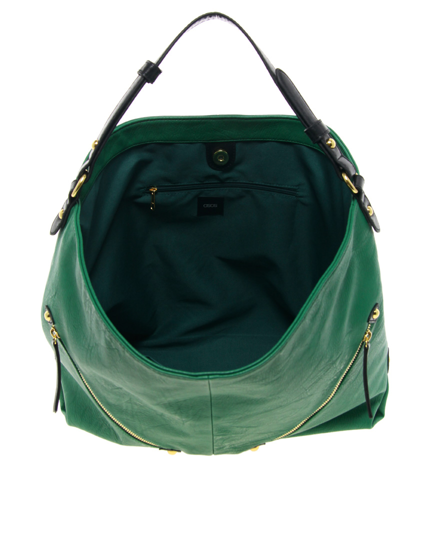 Lyst - Asos Hobo Bag in Green