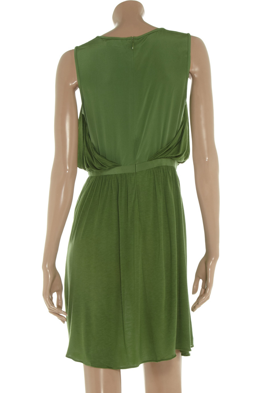Lyst Tibi Guinevere Silk And Jersey Dress In Green Gallery