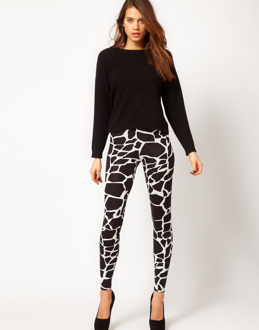 giraffe print pants