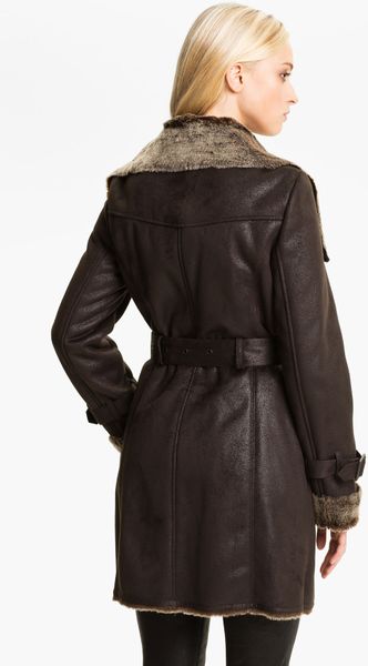 Marc New York By Andrew Marc Faux Shearling Coat in Brown (espresso) | Lyst