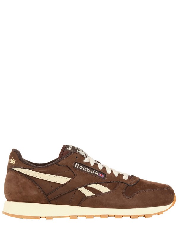 sneakers with brown sole