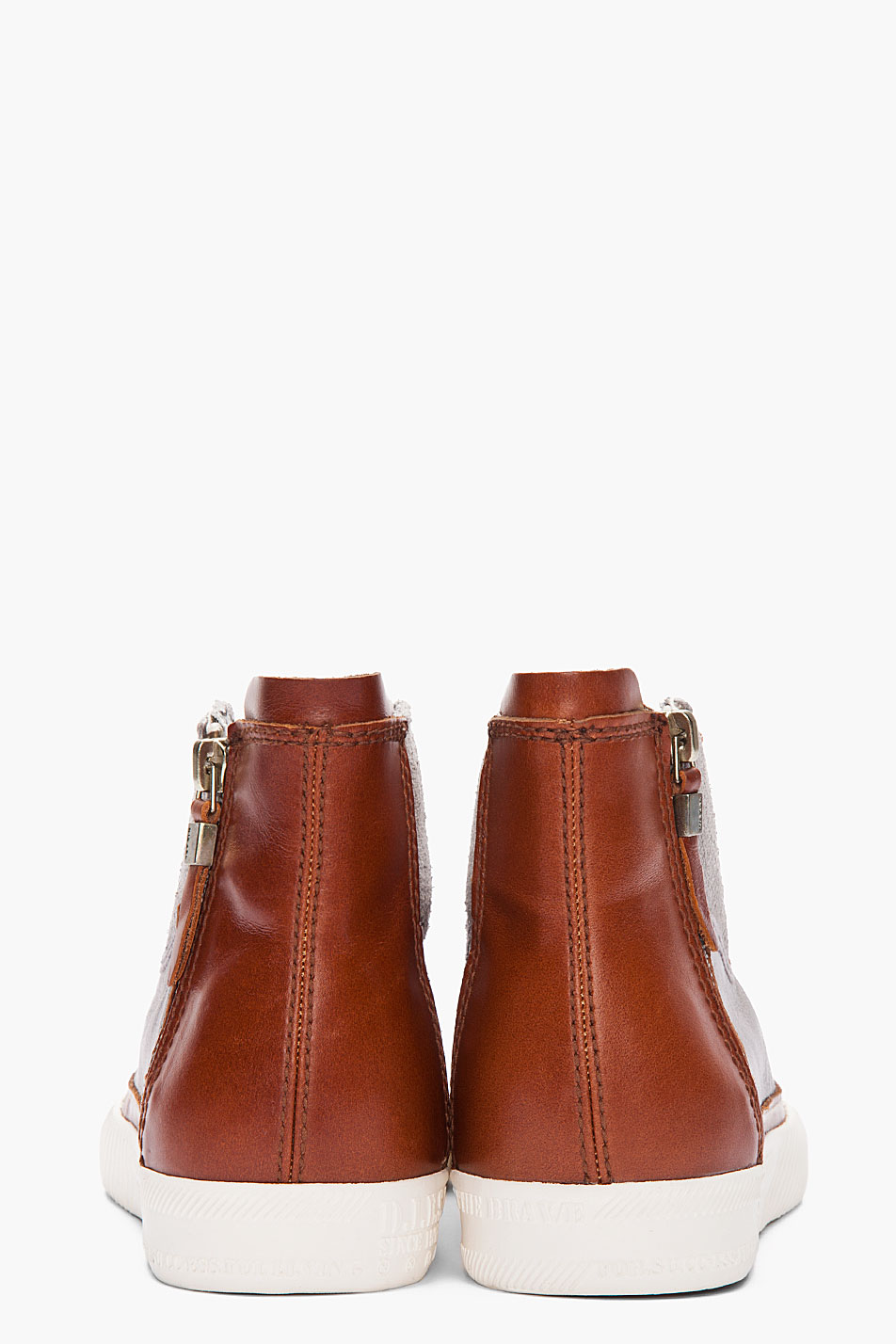 diesel skipper leather sneaker