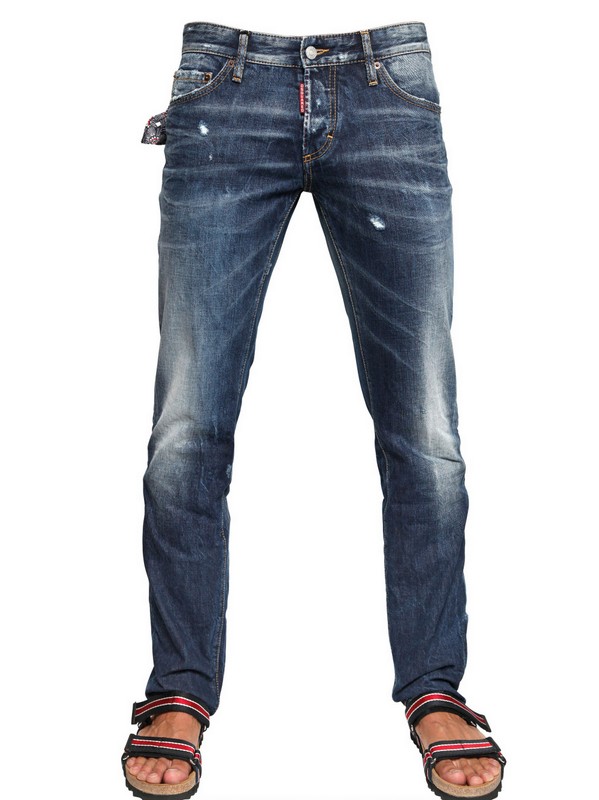 DSquared² Slim Fit Pocket Square Denim Jeans in Blue for Men - Lyst