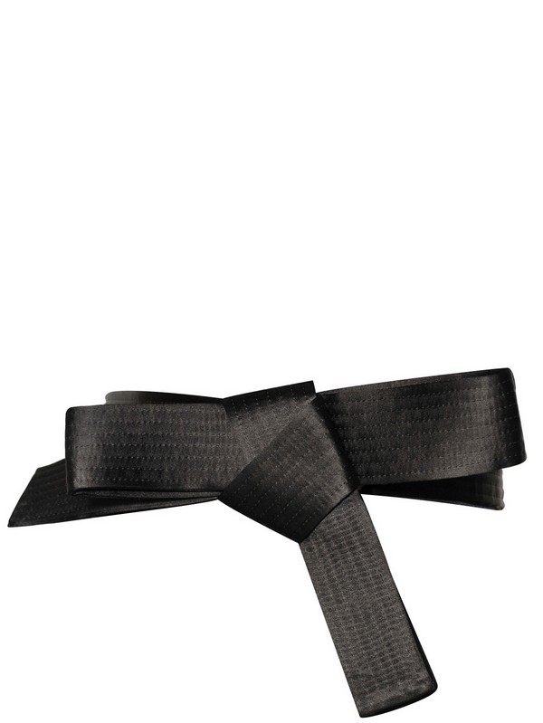 Lanvin Silk Satin Bow Belt in Black - Lyst