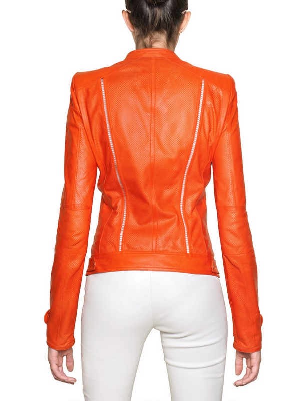 Lyst Roberto cavalli Leather Jacket in Red