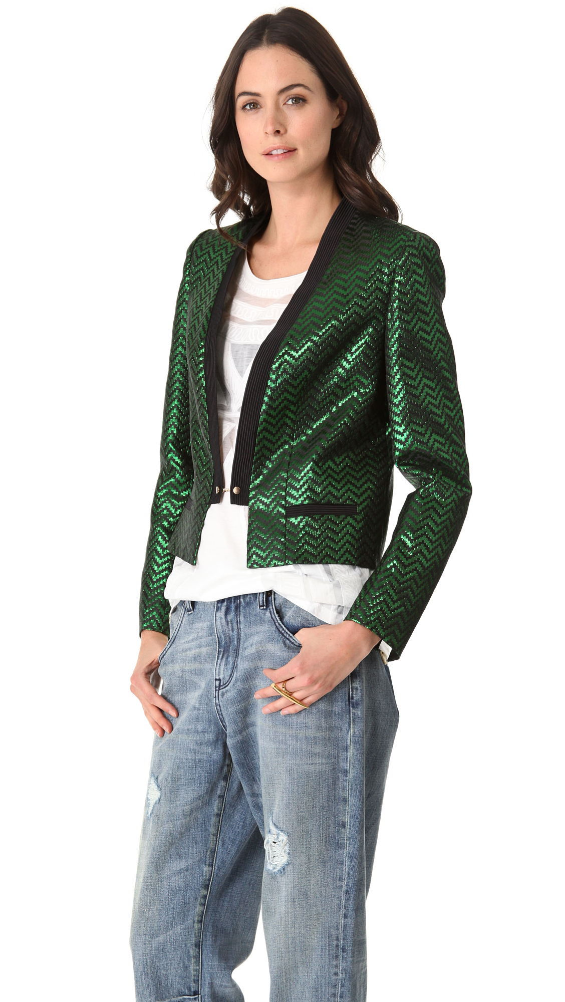 Lyst Sass And Bide The Ruler Jacket In Green