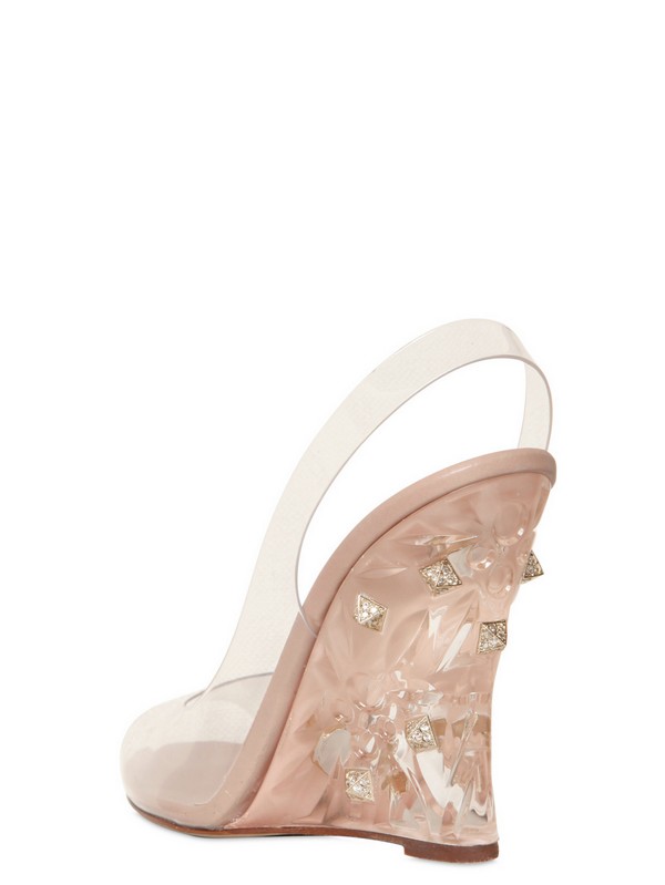 valentino wedges nude