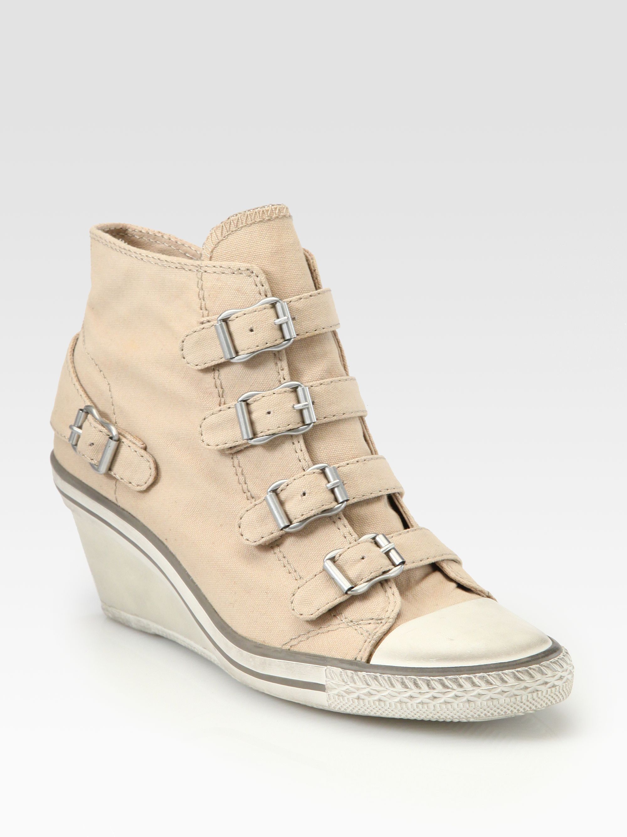 Lyst - Ash Genial Canvas Wedge Sneakers