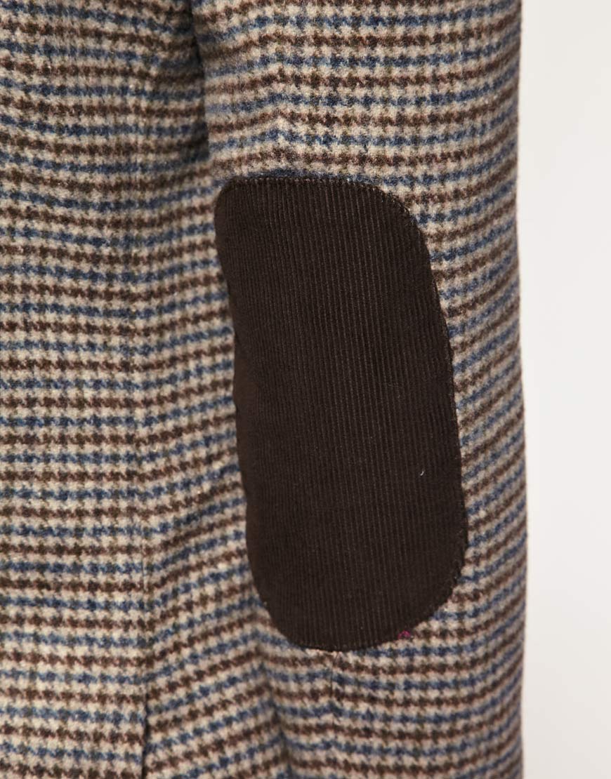 Lyst - Asos Asos Slim Fit Tweed Check Blazer in Brown for Men