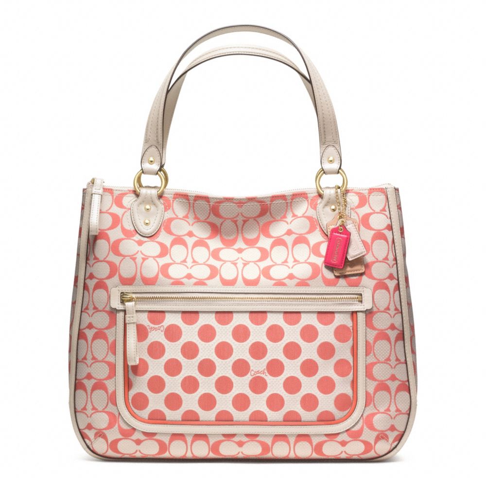 Orange And Pink Coach Poppy Purse Best Image Ccdbb Org Lyst Coach Poppy Signature C Dot Hallie Tote In Pink