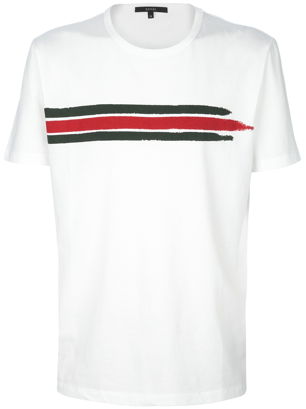 Gucci Round Neck T-Shirt in White for Men | Lyst