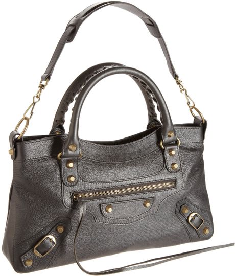 Balenciaga Classic Gold Metallic First in Gray (gold) | Lyst