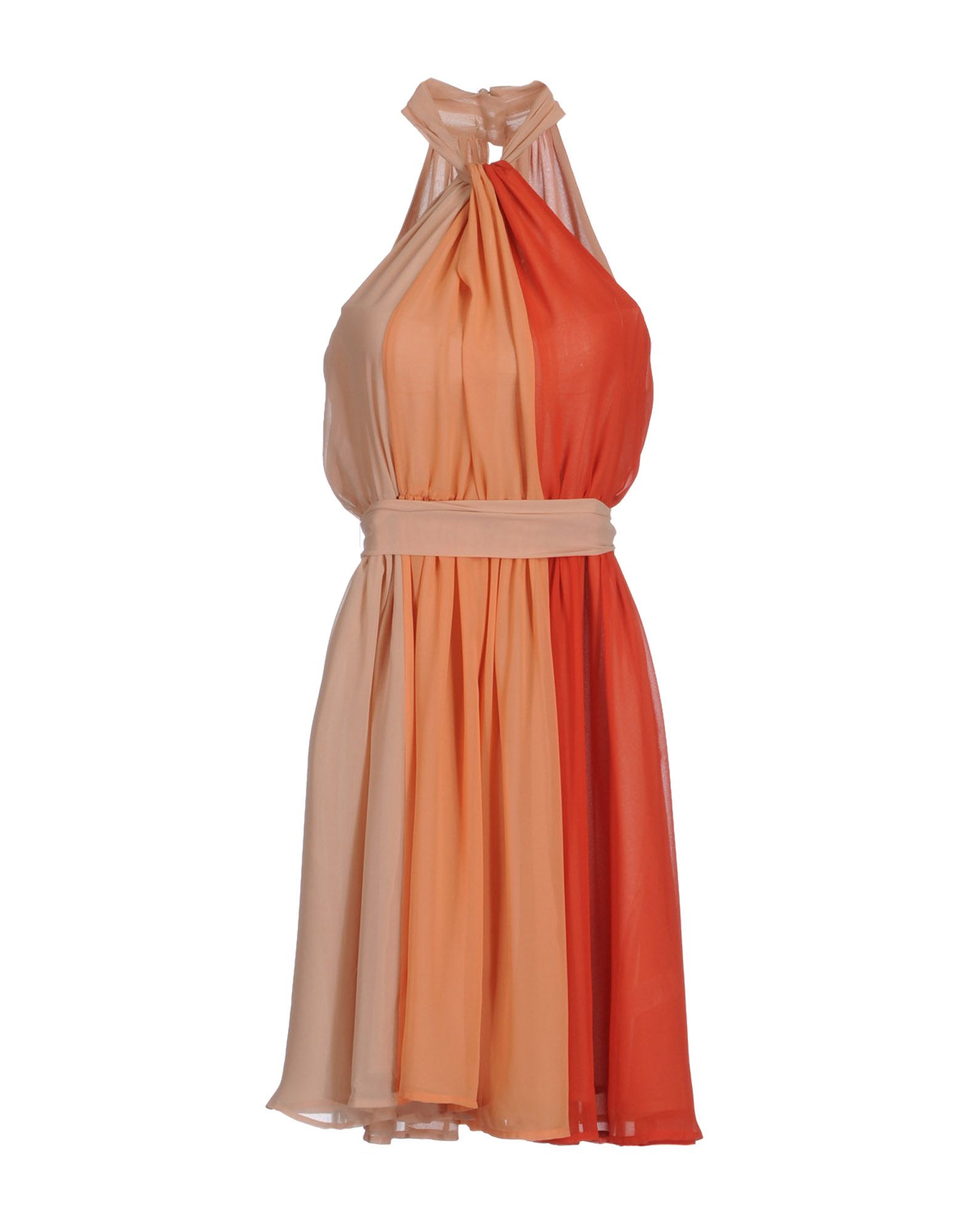 French Connection Short Dress in Orange | Lyst