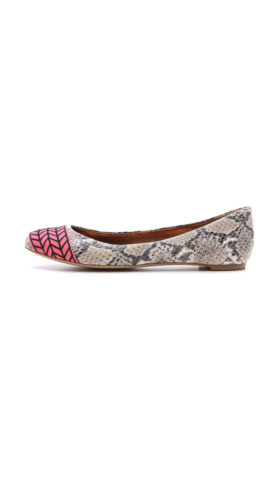 Lyst - Twelfth street cynthia vincent Embroidered Flats in Pink
