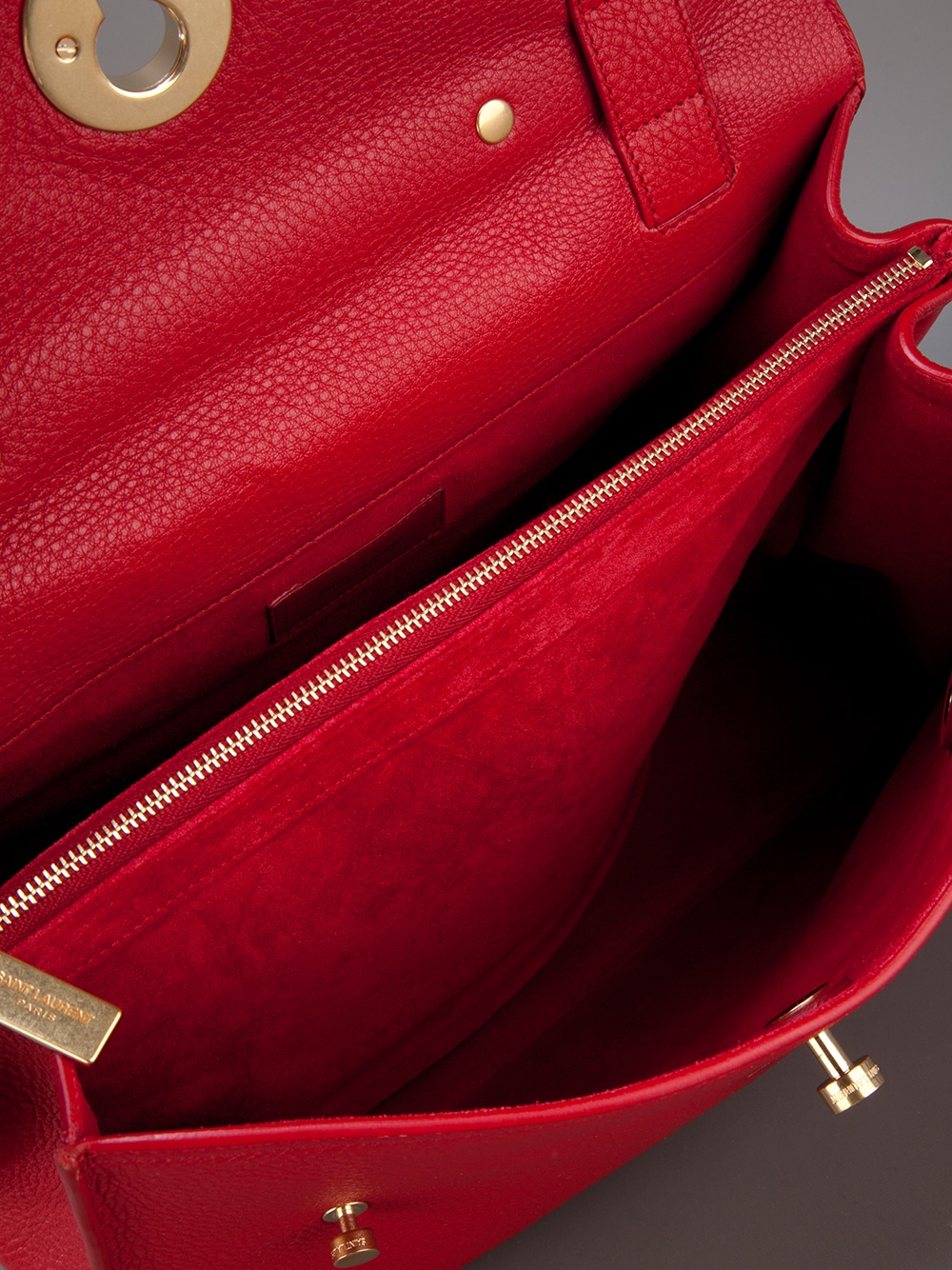 Saint laurent Muse Two Tote in Red | Lyst