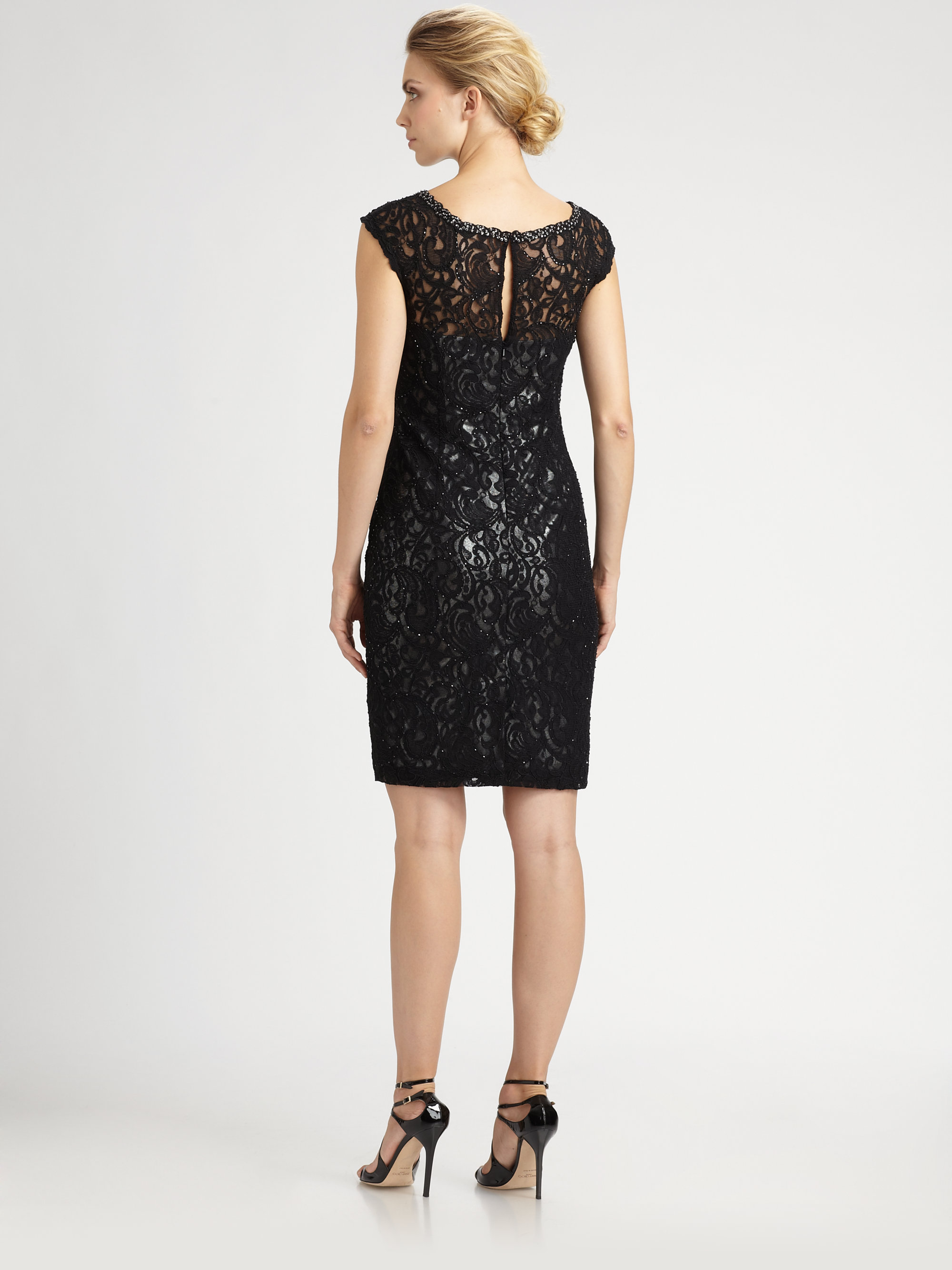 aidan mattox dress black