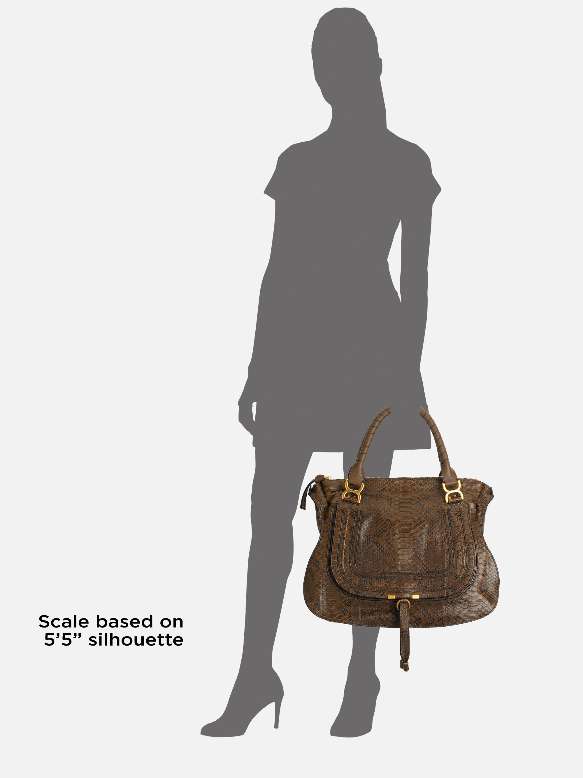 replica chloe handbags uk - Chlo Marcie Large Python Shoulder Bag in Brown | Lyst