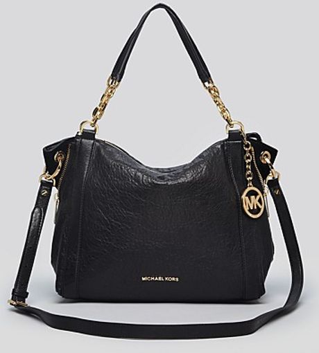 Michael Kors Large Satchel Bag in Black | Lyst