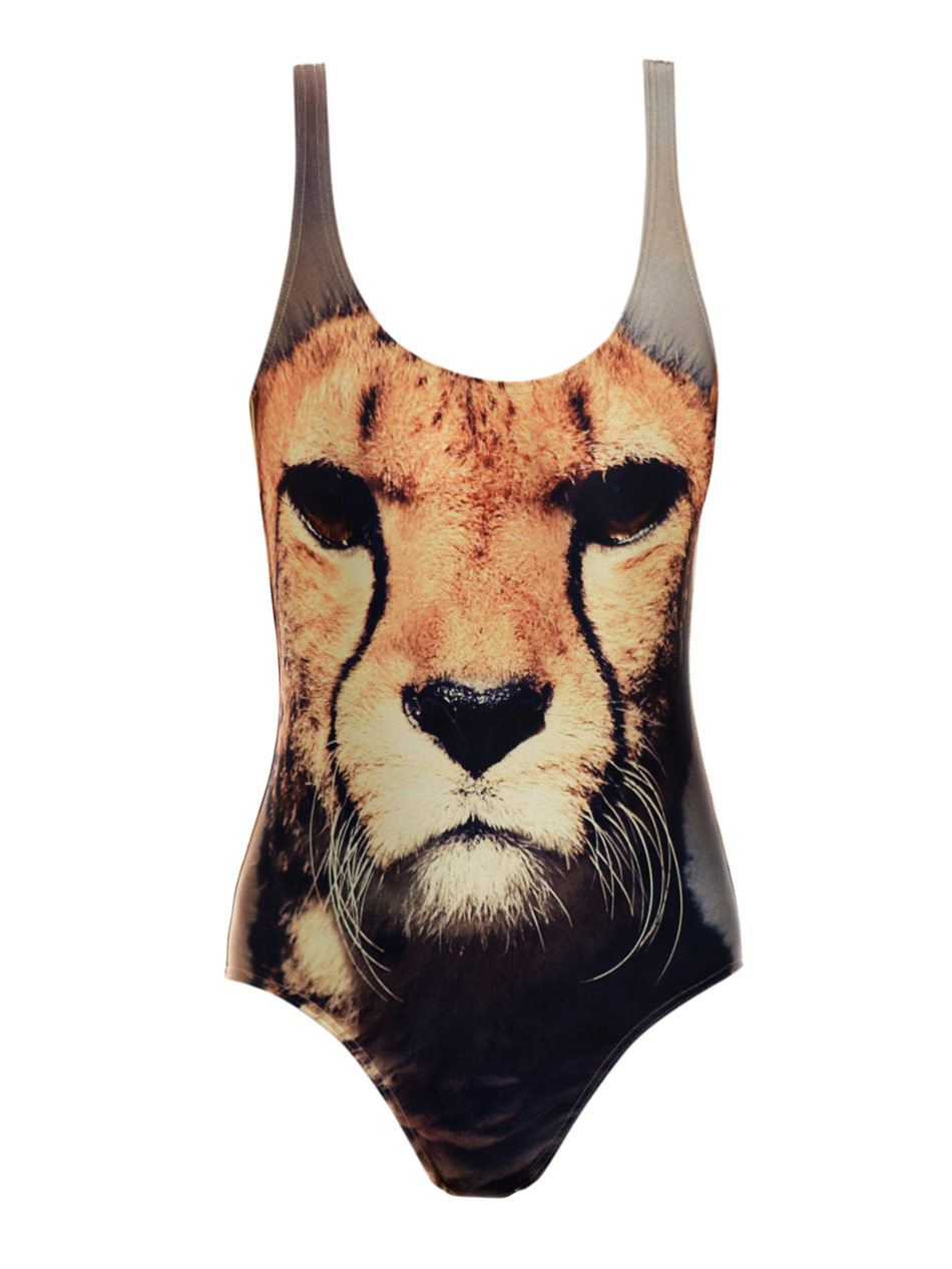 We Are Handsome Cheetah Swimsuit in Multicolor (multicoloured) | Lyst